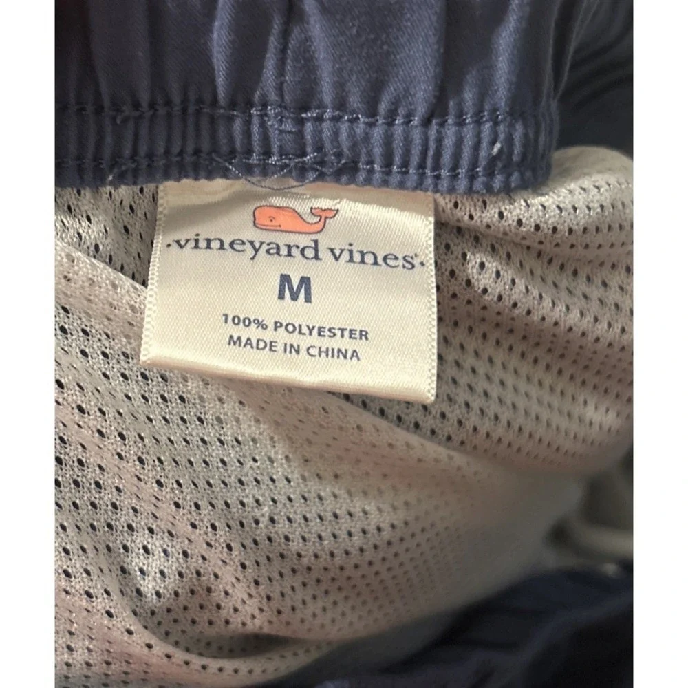 Vineyard Vines Shorts Mens Medium Blue Stripe Swim Surf Beach Board Trunks